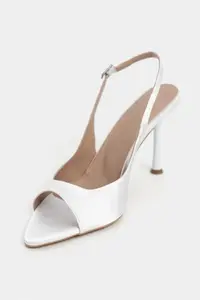 Nisantasi Shoes MAIA Pearl Satin Pointed Toe Front Light Thin Heels Women Shoes - Image 3