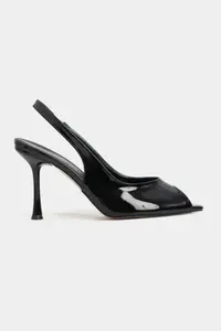 Nisantasi Shoes Betty Black Patent Burnu Light Women Heels Shoes - Image 3