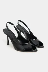 Nisantasi Shoes Betty Black Patent Burnu Light Women Heels Shoes - Image 6