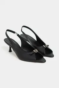 Nisantasi Shoes Rone Black MATTE Pointed toe Front Light with buckle Thin Heels Women Shoes - Image 5