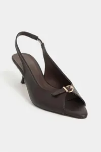 Nisantasi Shoes Rone COFFEE MATTE Pointed toe Front Light with buckle Thin Heels Women Shoes - Image 3