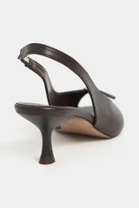 Nisantasi Shoes Rone COFFEE MATTE Pointed toe Front Light with buckle Thin Heels Women Shoes - Image 4