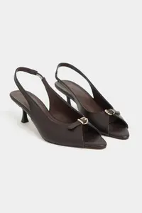 Nisantasi Shoes Rone COFFEE MATTE Pointed toe Front Light with buckle Thin Heels Women Shoes - Image 5