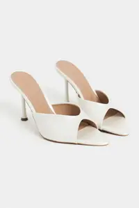 Nisantasi Shoes RODI PEARL MATTE Pointed toe Women Thin Heels Slippers - Image 4