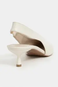 Nisantasi Shoes LUNIX BEIGE MATTE Pointed toe Slingback Thin Heels Women Shoes - Image 4