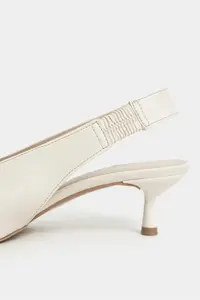 Nisantasi Shoes LUNIX BEIGE MATTE Pointed toe Slingback Thin Heels Women Shoes - Image 5