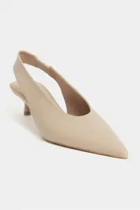 Nisantasi Shoes LUNIX DARK BEIGE MATTE Pointed toe Slingback Thin Heels Women Shoes - Image 3