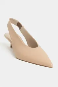 Nisantasi Shoes LUNIX Nude MATTE Pointed toe Slingback Thin Heels Women Shoes - Image 3