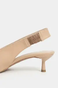 Nisantasi Shoes LUNIX Nude MATTE Pointed toe Slingback Thin Heels Women Shoes - Image 5