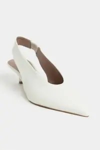 Nisantasi Shoes LUNIX PEARL MATTE Pointed toe Slingback Thin Heels Women Shoes - Image 3