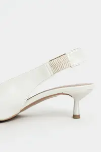 Nisantasi Shoes LUNIX PEARL MATTE Pointed toe Slingback Thin Heels Women Shoes - Image 5