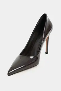 Nisantasi Shoes Lunara Brown Patent Pointed toe Women Stiletto - Image 4