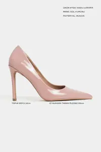 Nisantasi Shoes Lunara Dusty Rose Patent Pointed toe Women Stiletto - Image 2