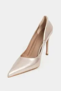 Nisantasi Shoes Lunara Gold Patent Pointed toe Women Stiletto - Image 3