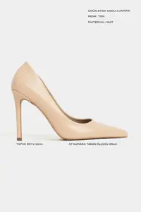 Nisantasi Shoes Lunara Nude MATTE Pointed toe Women Stiletto - Image 2