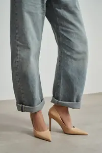 Nisantasi Shoes Lunara Nude MATTE Pointed toe Women Stiletto - Image 8