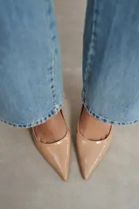 Nisantasi Shoes Lunara Nude Patent Pointed toe Women Stiletto - Image 6