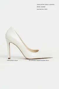 Nisantasi Shoes Lunara PEARL MATTE Pointed toe Women Stiletto - Image 2
