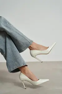 Nisantasi Shoes Lunara PEARL MATTE Pointed toe Women Stiletto - Image 6