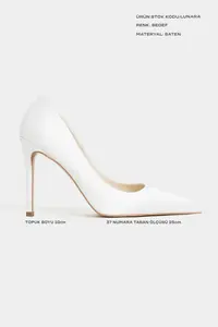 Nisantasi Shoes Lunara Pearl Satin Pointed toe Women Stiletto - Image 2