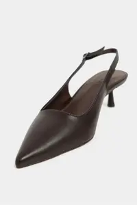 Nisantasi Shoes Dipsy COFFEE MATTE Hair Clip Detailed Pointed toe Women Heels Shoes - Image 4