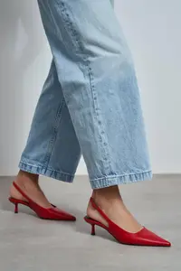 Nisantasi Shoes Dipsy Red MATTE Hair Clip Detailed Pointed toe Women Heels Shoes - Image 7