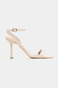 Nisantasi Shoes Megatron Nude Patent Bilek Belt Detailed Women  Thin Heels Shoes