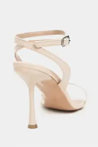 Nisantasi Shoes Megatron Nude Patent Bilek Belt Detailed Women  Thin Heels Shoes - Image 4