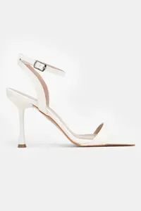 Nisantasi Shoes Megatron PEARL MATTE Bilek Belt Detailed Women  Thin Heels Shoes