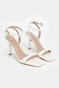 Nisantasi Shoes Megatron PEARL MATTE Bilek Belt Detailed Women  Thin Heels Shoes - Image 3