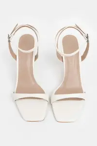 Nisantasi Shoes Megatron PEARL MATTE Bilek Belt Detailed Women  Thin Heels Shoes - Image 8
