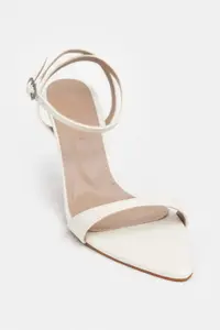 Nisantasi Shoes Sanny Pearl MATTE Bilek Belt Detailed Women Thin Heels Shoes - Image 6