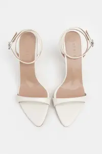 Nisantasi Shoes Sanny Pearl MATTE Bilek Belt Detailed Women Thin Heels Shoes - Image 8