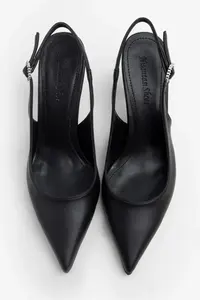 Nisantasi Shoes Mendy Black MATTE Belt Detailed Pointed toe Women Heels Shoes - Image 8