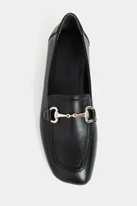 Nisantasi Shoes Rory Black MATTE Hair Clip Detailed Flat Sole Women Loafer Shoes - Image 3