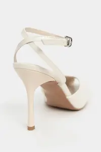 Nisantasi Shoes Vela Beige RUSTIC Ankle Tied Toe Light Detailed Women Heels Shoes - Image 5