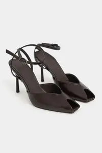 Nisantasi Shoes Vela Brown RUSTIC Ankle Tied Toe Light Detailed Women Heels Shoes - Image 6