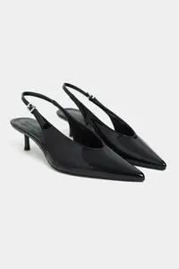 Nisantasi Shoes Dorey Black Patent Bilek Hair Clip Detailed Women Heels Shoes - Image 5