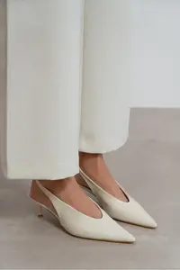Nisantasi Shoes Melvin Beige Patterned MATTE Bilek Tyre Detailed Women Heels Shoes - Image 7