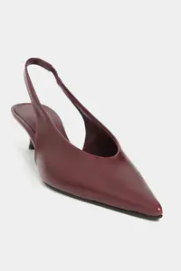 Nisantasi Shoes Melvin Burgundy Patterned MATTE Bilek Tyre Detailed Women Heels Shoes - Image 3