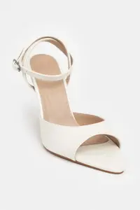 Nisantasi Shoes TANIA PEARL MATTE Bilek Belt Detailed Women Thin Heels Shoes - Image 10