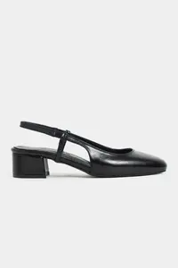 Nisantasi Shoes Harmony Black RUSTIC Patterned Blunt Toe Belt Detailed Short Heels Women Flats