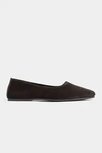 Nisantasi Shoes Rosel DARK COFFEE GENUINE Leather Flat Sole Women Flats