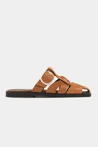 Nisantasi Shoes Lenox TABANE GENUINE SUEDE Belt Detailed Flat Sole Women Slippers - Image 8