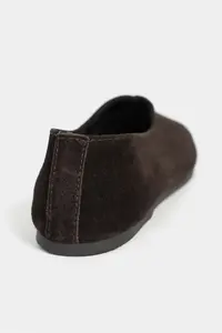 Nisantasi Shoes LIZOY DARK COFFEE GENUINE Leather Flat Sole Women Flats - Image 4