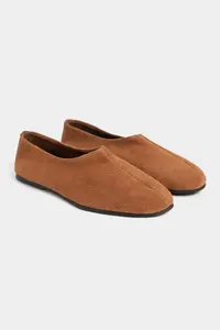Nisantasi Shoes LIZOY Tan GENUINE Leather Flat Sole Women Flats - Image 5