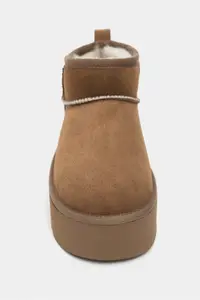 Nisantasi Shoes Coco SAHRA Suede Leather Thick Insole FURRY Women Boots - Image 5