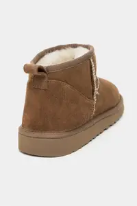 Nisantasi Shoes Coco SAHRA Suede Leather Thin Insole FURRY Women Boots - Image 5