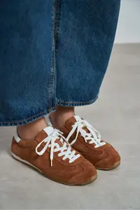 Nisantasi Shoes Deyz TABANE GENUINE SUEDE Laced Women Sneakers - Image 8
