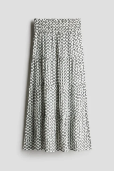 H&M Shirred and Layered Skirt